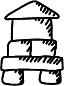 Castelinho de Blocos empilhados mais complexo