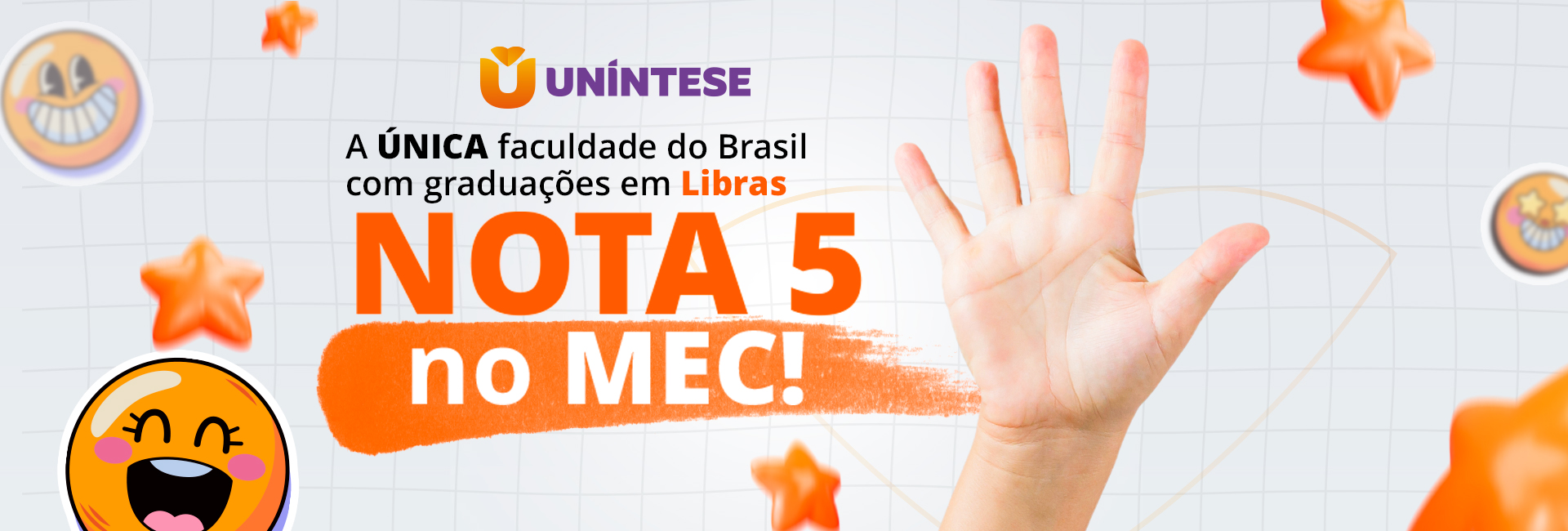 Banner informando nota do MEC