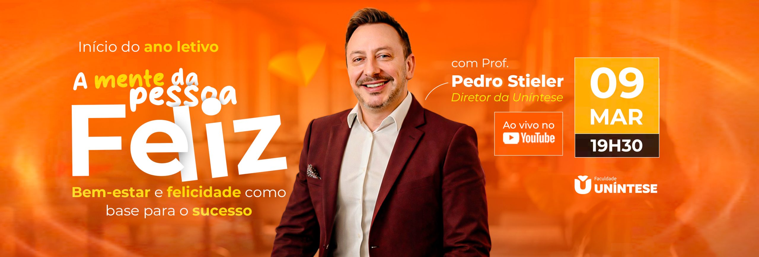 A mente da pessoa feliz, Aula Especial com Professor Pedro, dia 09/03